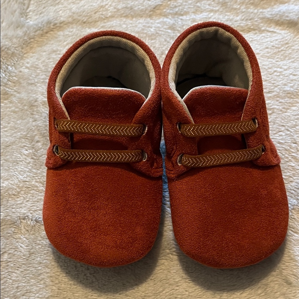 Nordstrom Kids Moccasins in Rich Rust Brown